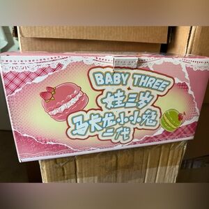 Baby Three Rabbit Macaron Cute Bunny V2 Plush Blind Box Case